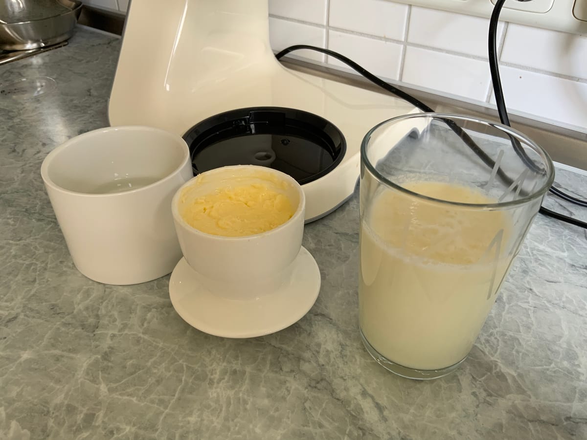 Selbstgemachte Butter