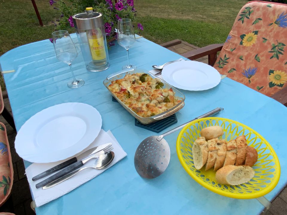 Fischauflauf nach Art des Hauses